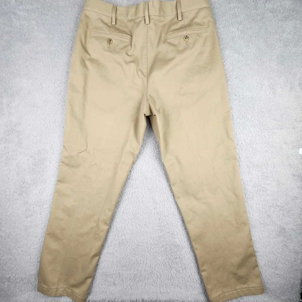 Lands End Traditional Fit Comfort Waist‎ Khaki Chino Pants Mens Size 35x30.5
